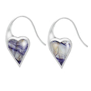 Sterling Silver Blue John Heart Carrier Two Piece Set P2713 E2015