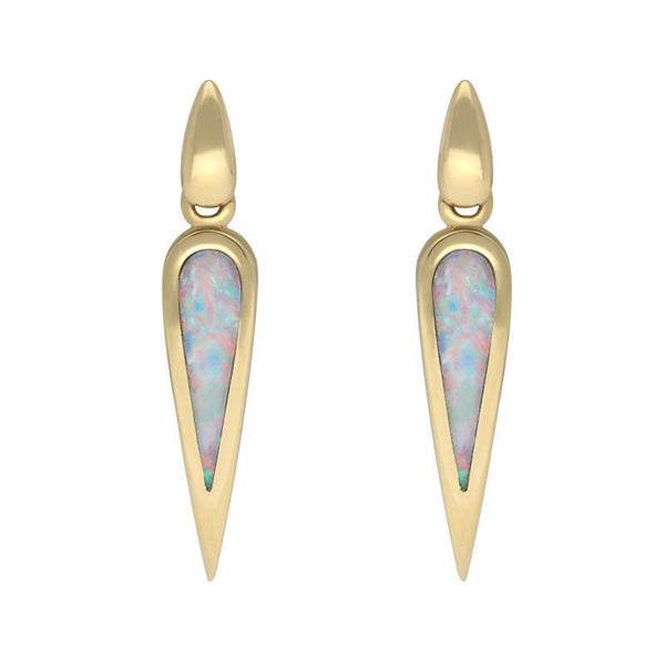 00070808 18ct Yellow Gold Opal Toscana Pear Drop Earrings E1123