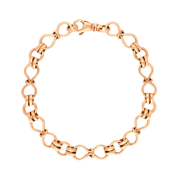 18ct Rose Gold Figure of Eight Bracelet C059BR
