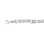 18ct White Gold Celtic Twist Handmade Bracelet