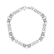 18ct White Gold Celtic Twist Handmade Bracelet C124BR