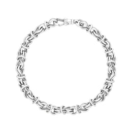 18ct White Gold Multi Link Handmade Bracelet C063BR