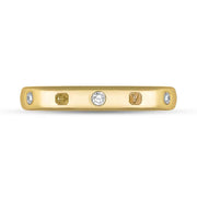 18ct Yellow Gold Diamond King's Coronatioin Hallmark 3mm Ring