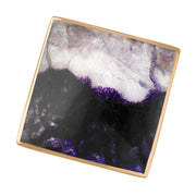 18ct Rose Gold Blue John Hallmark Large Rhombus Ring. R608_FH.