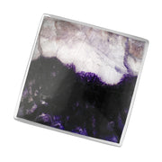 18ct White Gold Blue John Hallmark Large Rhombus Ring. R608_FH.