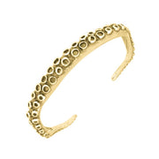 18ct Yellow Gold Octopus Tentacle Torc Bangle, B1150