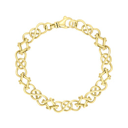 9ct Yellow Gold Celtic Knot Handmade Bracelet C0121BR