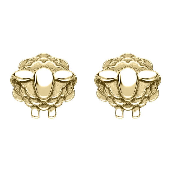 9ct Yellow Gold Sheep Stud Earrings E2531