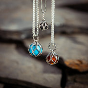 Sterling Silver Amber Emma Stothard Silver Darling 8mm Float Charm, G970.