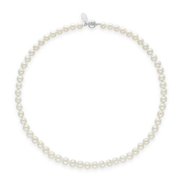 00180615 White Pearl 8mm Round Bead Necklace, N1118_18.