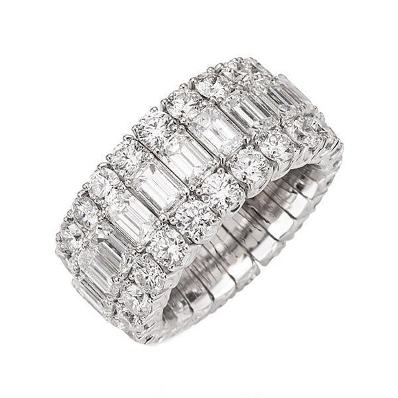 Picchiotti Xpandable 18ct White Gold 15.72ct Diamond Eternity Ring, RE10.