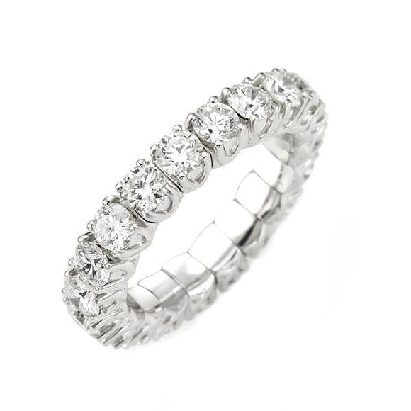 Picchiotti Xpandable 18ct White Gold 3.06ct Diamond Eternity Ring, RD85.