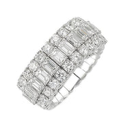 Picchiotti Xpandable 18ct White Gold 3.36ct Diamond Eternity Ring, RF13.