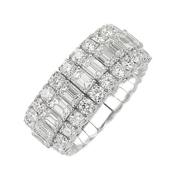 Picchiotti Xpandable 18ct White Gold 3.36ct Diamond Eternity Ring, RF13.