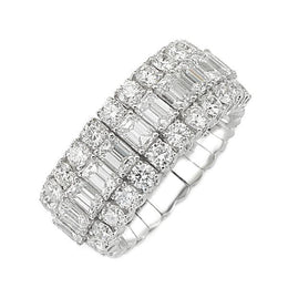 Picchiotti Xpandable 18ct White Gold 3.36ct Diamond Eternity Ring, RF13.
