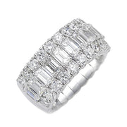 Picchiotti Xpandable 18ct White Gold 4.85ct Diamond Half Eternity Ring, RF14.
