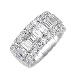 Picchiotti Xpandable 18ct White Gold 4.85ct Diamond Half Eternity Ring, RF14.