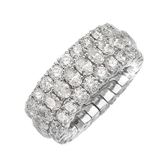 Picchiotti Xpandable 18ct White Gold 7.48ct Diamond Eternity Ring, RF24.