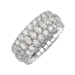 Picchiotti Xpandable 18ct White Gold 7.48ct Diamond Eternity Ring, RF24.