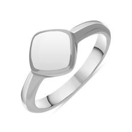 Sterling Silver Bauxite Cushion Ring, R406