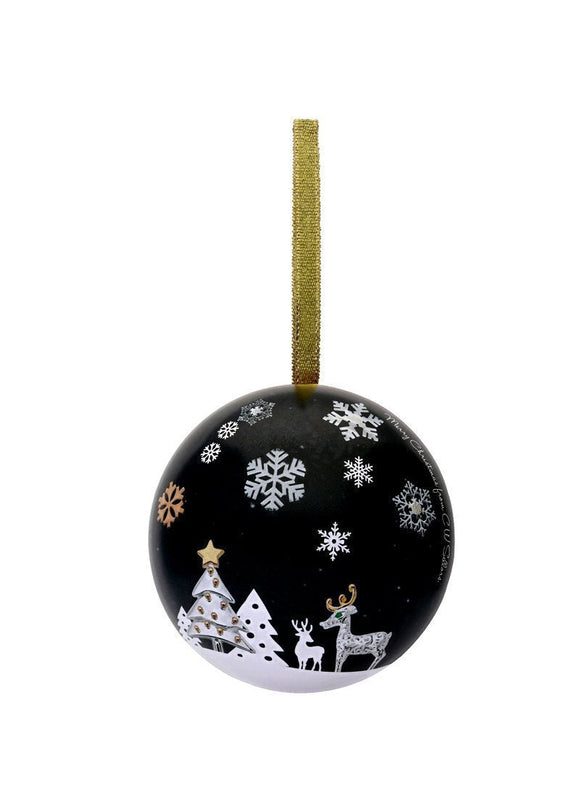 Yellow Gold Plated Sterling Silver Reindeer Silhouette Earrings