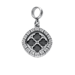 Silver Whitby Jet Tubed Whitby Abbey Charm G733