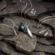 Sterling Silver Amber Emma Stothard Silver Darling 6mm Float Charm Necklace, P3584.