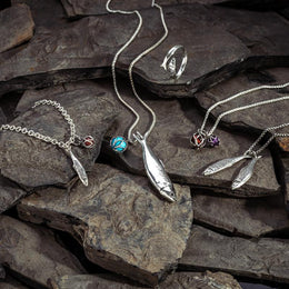 Sterling Silver Amber Emma Stothard Silver Darling 6mm Float Charm Necklace, P3584.