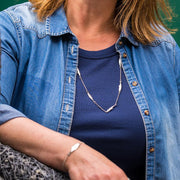 Sterling Silver Emma Stothard Silver Darling Five Fish Chain Necklace, N1133.