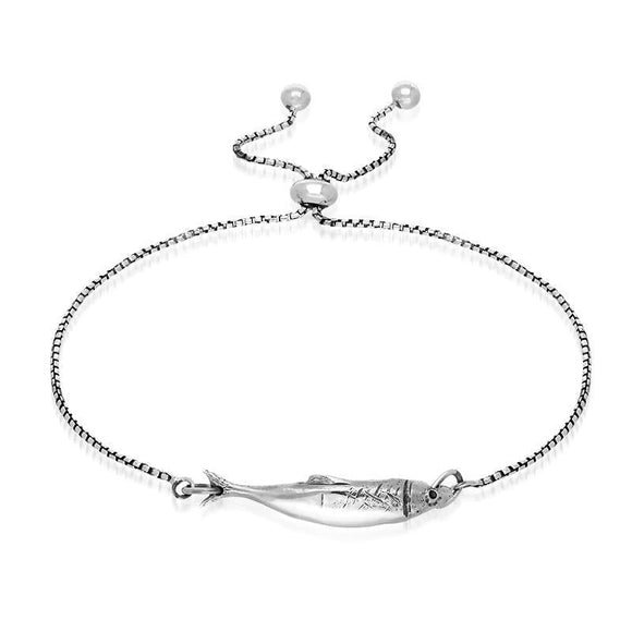 Sterling Silver Emma Stothard Silver Darling Petite Adjustable Bracelet, B1206.