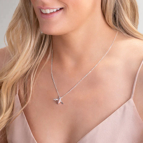Sterling Silver Rose Gold Plated Bee Small Pendant, P3566.