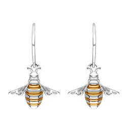 Sterling Silver Rose Gold Plated Large Bee Two Piece Set, S216_4