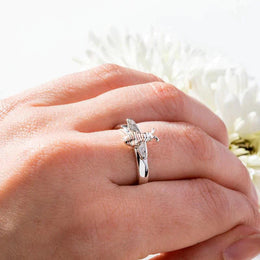 Sterling Silver Rose Gold Plated Small Bee Three Piece Set, S215.