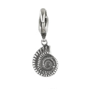 Sterling Silver Ammonite Charm. G392