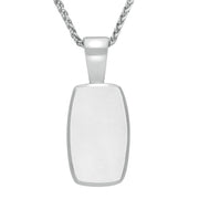 Sterling Silver Bauxite Barrel Shaped Necklace P025