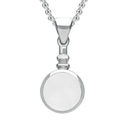 Sterling Silver Bauxite Bottle Top Necklace P010
