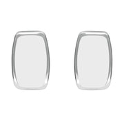 Sterling Silver Bauxite Dinky Barrel Stud Earrings E280