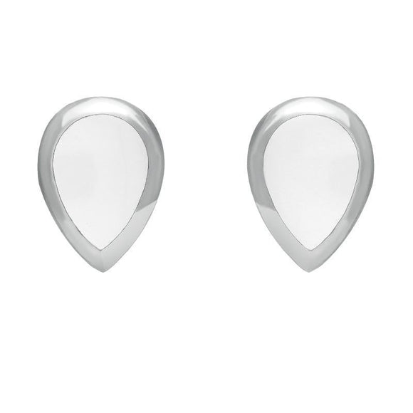 Sterling Silver Bauxite Dinky Teardrop Stud Earrings E768
