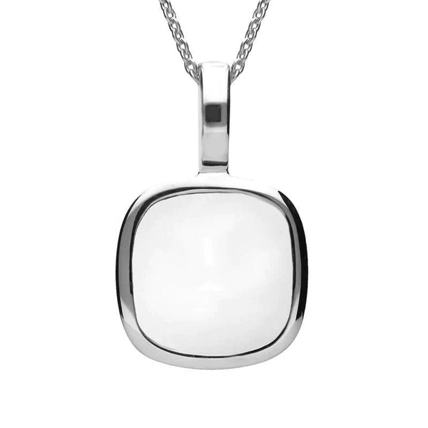 Sterling Silver Bauxite Large Cushion Necklace P2550