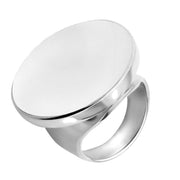 Sterling Silver Bauxite Large Round Ring R611