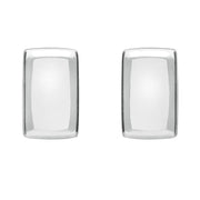 Sterling Silver Bauxite Small Oblong Stud Earrings E786