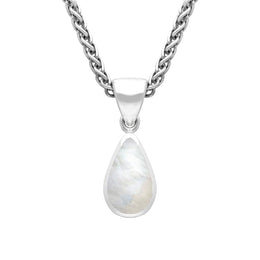Sterling Silver Mother of Pearl Dinky Pear Necklace. P450.