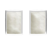 Sterling Silver Mother of Pearl Oblong Stud Earrings. E014.