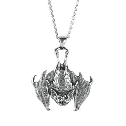 Sterling Silver Vampire Bat Necklace. P120