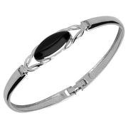 Sterling Silver Whitby Jet Celtic Twist Piece Set S011_5