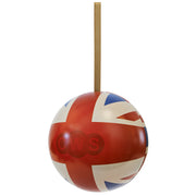 Christmas Wishes Union Jack Gift Presentation Bauble, BBL2