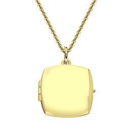 Yellow Gold Vermeil Small Square Keepsake Locket P3522