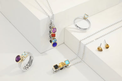 9ct Yellow Gold Sterling Silver Turquoise Stepping Stones 5x7mm Pear Stud Earrings