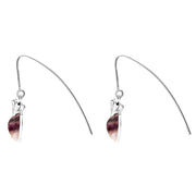 Sterling Silver Blue John Bee Small Hook Earrings