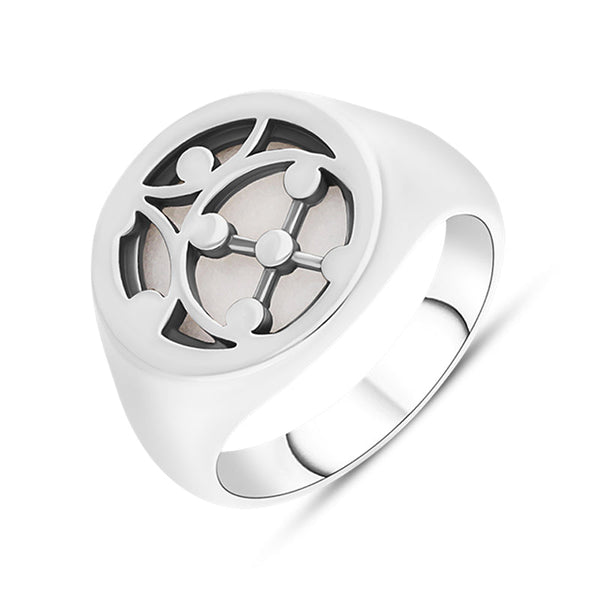 Sterling Silver Carrara Gate Ring, R792